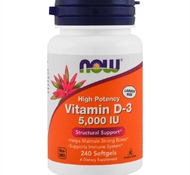 Витамин Д Vitamin D3 5000 МЕ 240 soft от NOW