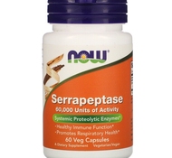 Serrapeptase Серрапептаза 60 капсул от NOW Foods