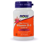 Витамин D3 Vitamin D3 2000 МЕ 120 soft от NOW