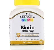 Биотин Biotin 10000 mkg 120 табл от 21st Century