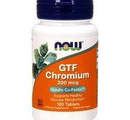 Хром GTF Chromium 200 mcg 100 капс от NOW
