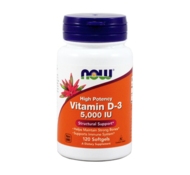 Витамин D3 Vitamin D3 5000 МЕ 120 soft. от NOW