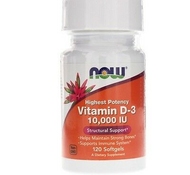 Витамин Д3 Vitamin D3 10000 МЕ 120 soft от NOW