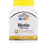 Биотин Biotin 5000 mcg 110 капс. от 21st Century