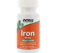 Железо Iron 18 mg 120 капс от NOW