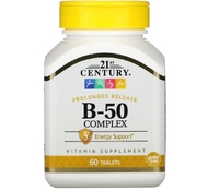 Витамины B-50 Complex 60 таблеток от 21st Century