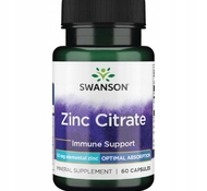Цинк Zinc Citrate 60 капсул от Swanson