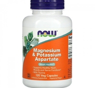 Магний Magnesium Potassium (120 капс) от NOW