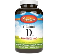 Витамин Д3 Vitamin D3 360 soft 5000 ME от Carlson