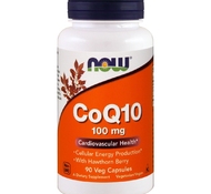 CoQ10 100 mg – Кофермент Q10 с боярышником 90 кап от NOW