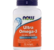 Ultra Omega-3 Ультра Омега-3 90 кап от NOW