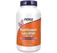 Лецитин Lecithin Sunflower 1200 mg 200 soft от NOW