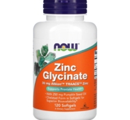 Цинк Zinc 30 mg 120 софт от NOW