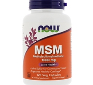 Сера MSM 120 veg caps 1000 mg от NOW