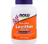 Лецитин Lecithin 1200 мг 100 кап от NOW
